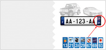 autocollant plaque d immatriculation