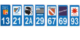 Stickers Immatriculation Voiture