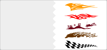 Stickers Flaming Transfer