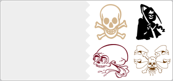 Stickers Tetes de Mort